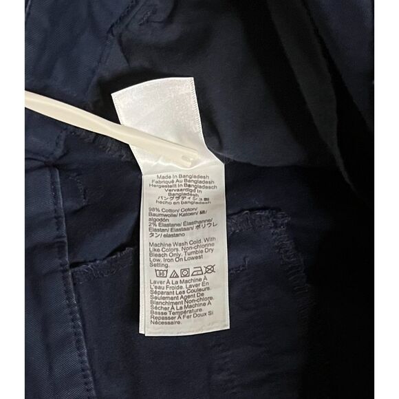 J CREW Women's Frankie Bermuda Navy Blue Chino Shorts 9" Inseam Sz 12 - Picture 6 of 6